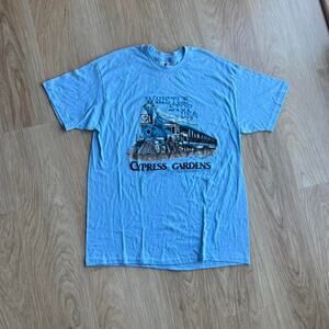 Vintage VTG 80’s Cypress Gardens Single Stitch Train Locomotive Graphic T-Shirt